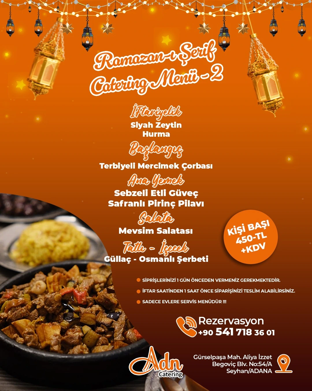 Ramazan Catering Menüsü 2